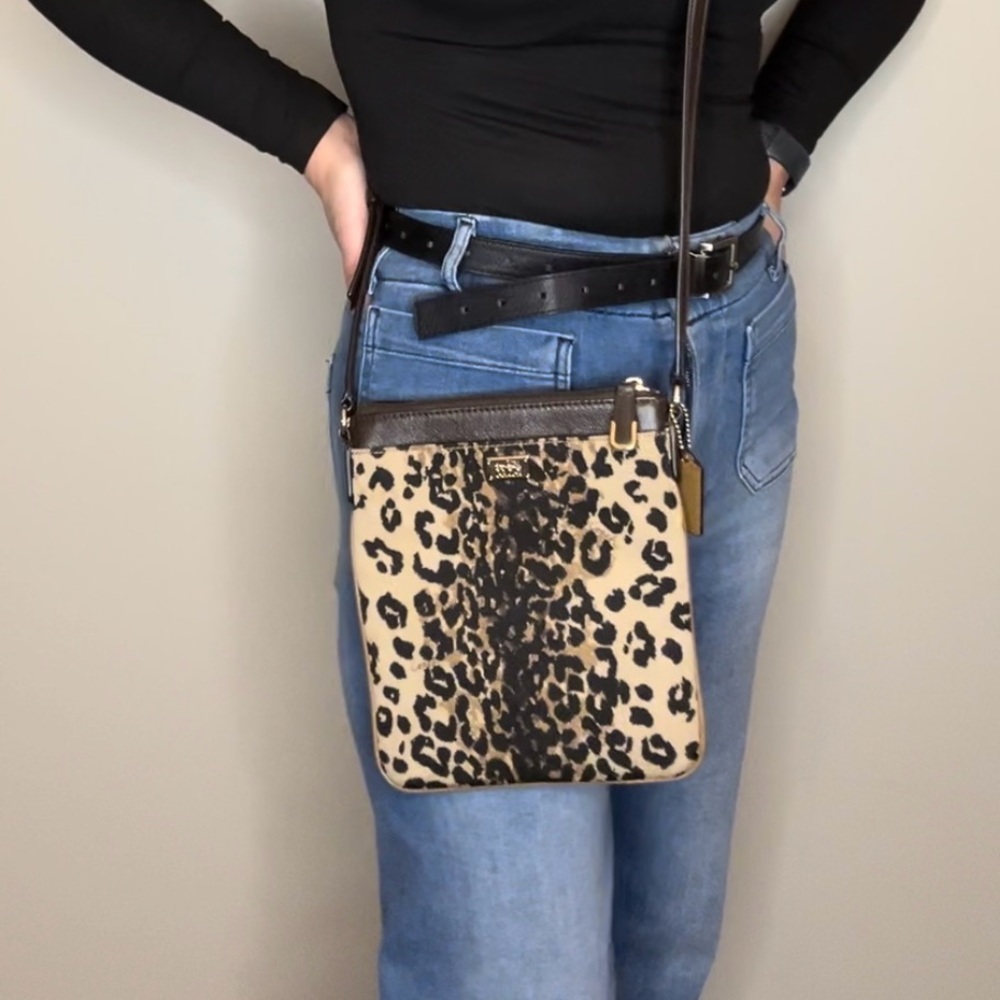 Coach Leopard Crossbody
